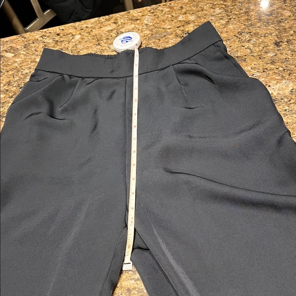 H&M Black Polyester Wide Leg Crop Pants - Picture 15 of 16